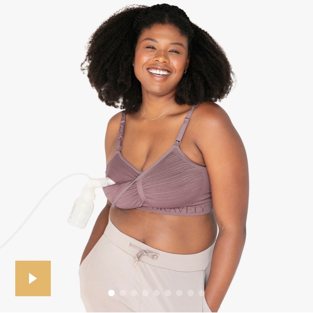 NWOT Kindred Bravely sublime hands free pumping and nursing bra - color Twilight